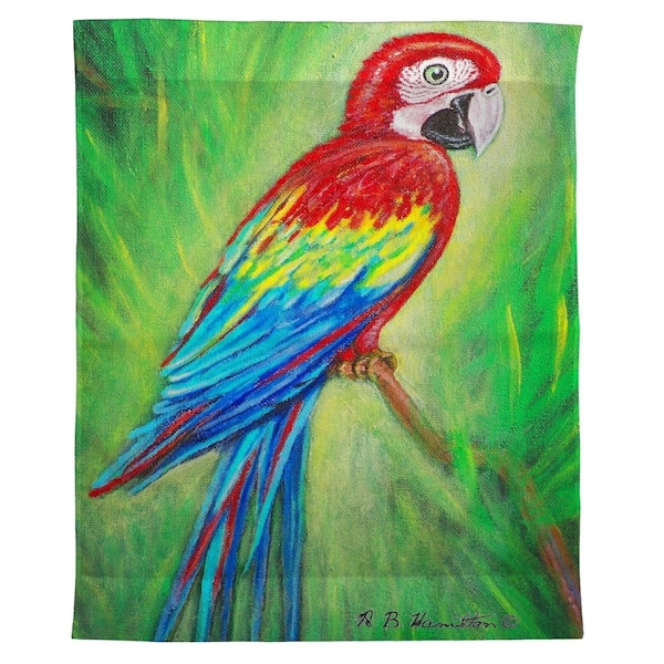 Betsy Drake 24 x 30 in. Red Macaw Outdoor Wall Hanging TP033 - main
